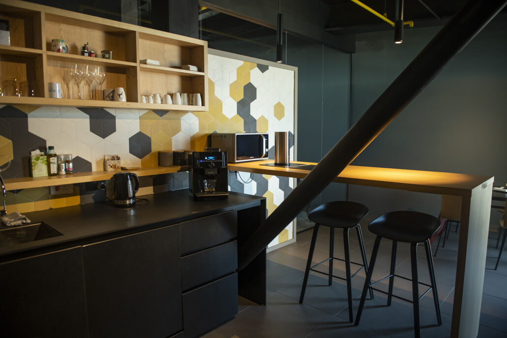 Glazed meeting rooms